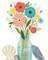 Seaside Bouquet II Mason Jar Poster Print by Michael Mullan - Item # VARPDX23249